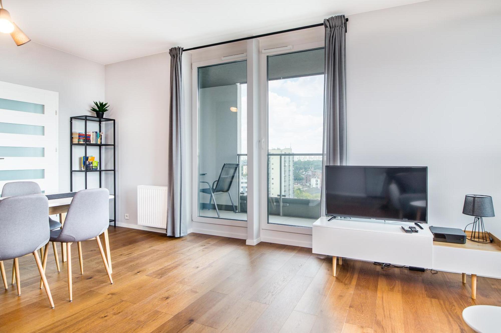 Mogilska Tower Apartments Near Tauron Arena By Inpoint - Free Underground Parking Krakow Bagian luar foto